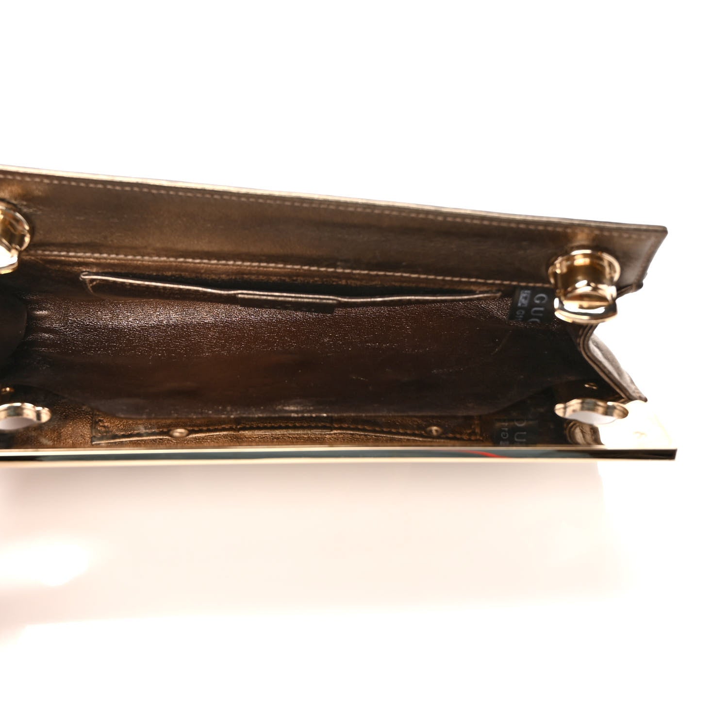 Gucci Calfskin Britt Clutch Pewter 5 of 7