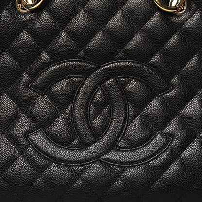 Chanel Caviar Quilted Grand Shopping Tote GST Black 9 of 12