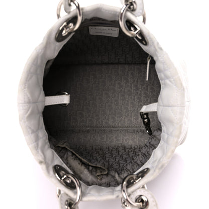 Christian Dior Lambskin Cannage Small Soft Lady Dior White 4 of 25