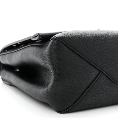 Louis Vuitton LOUIS VUITTON Soft Calfskin Eyelet Lockme II Top Handle Gris Silver 10 of 12