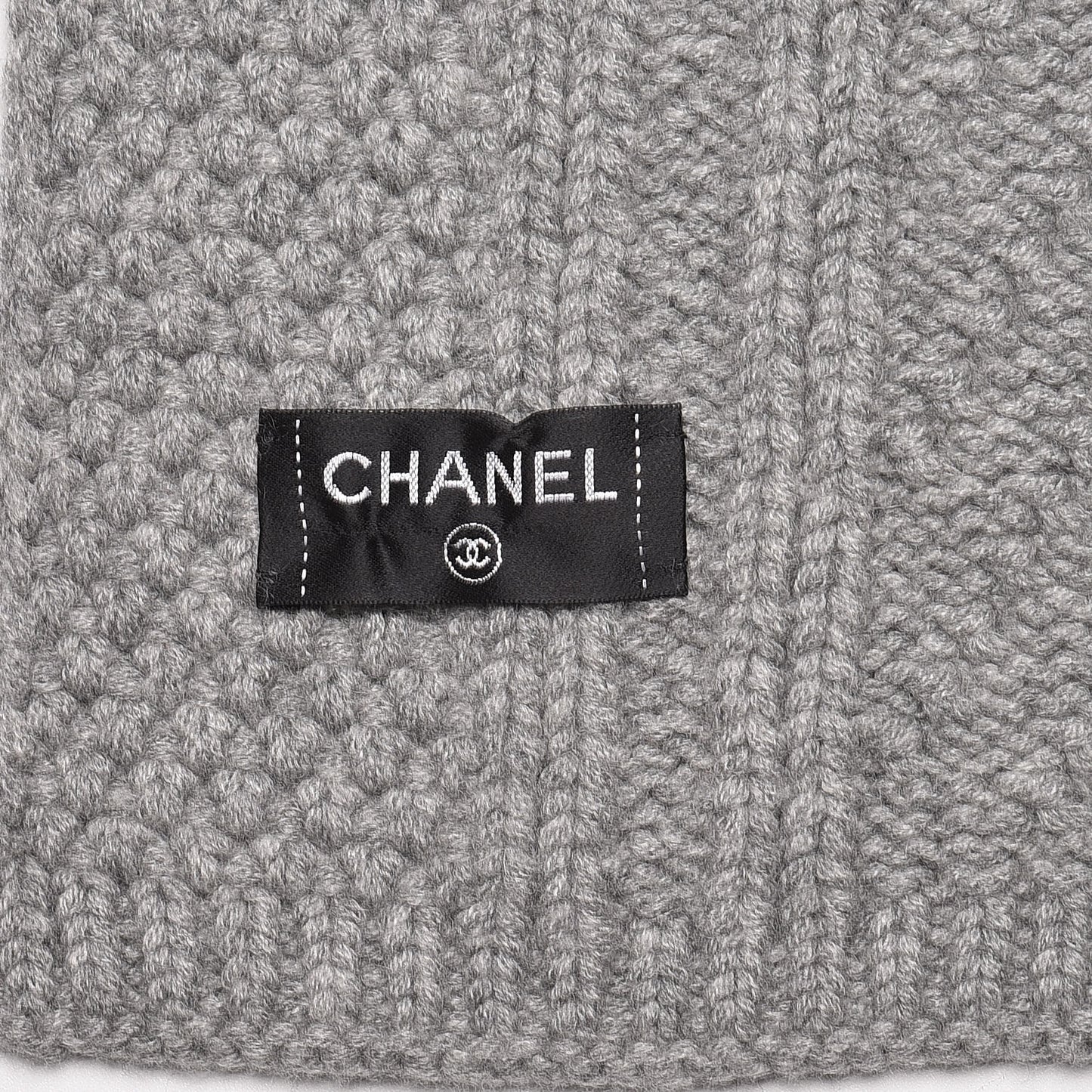 Cashmere Crystal Sequin CC Scarf Grey