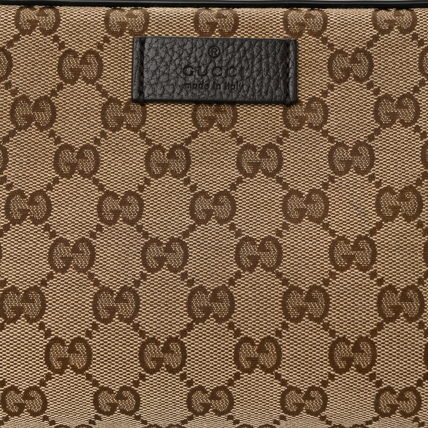 Gucci Monogram Belt Bag Dark Brown 8 of 10