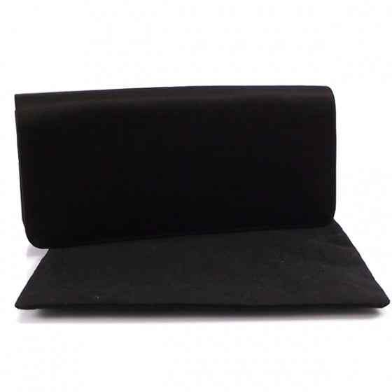Chanel Satin Bow Clutch Black 2 of 9