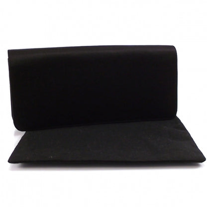 Chanel Satin Bow Clutch Black 2 of 9
