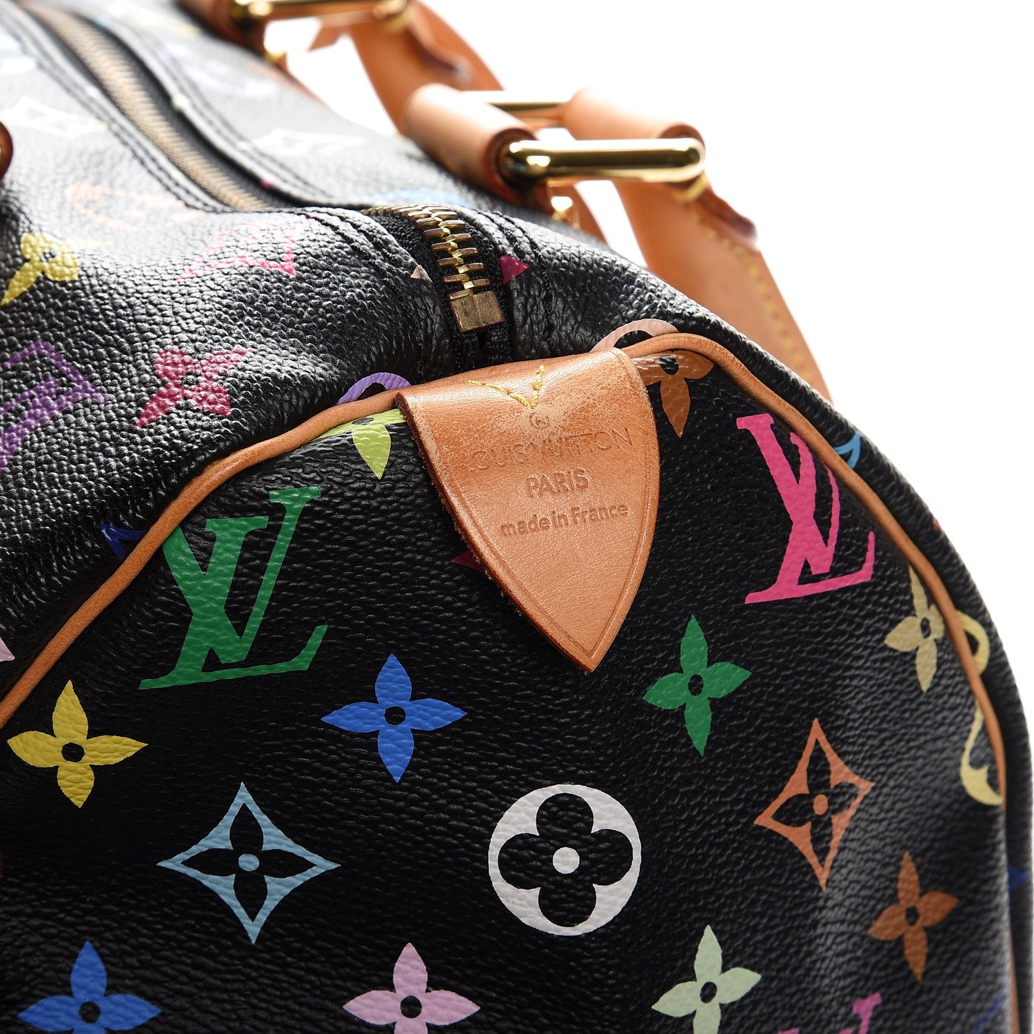 Louis Vuitton Monogram Multicolor Speedy 30 Black 6 of 10
