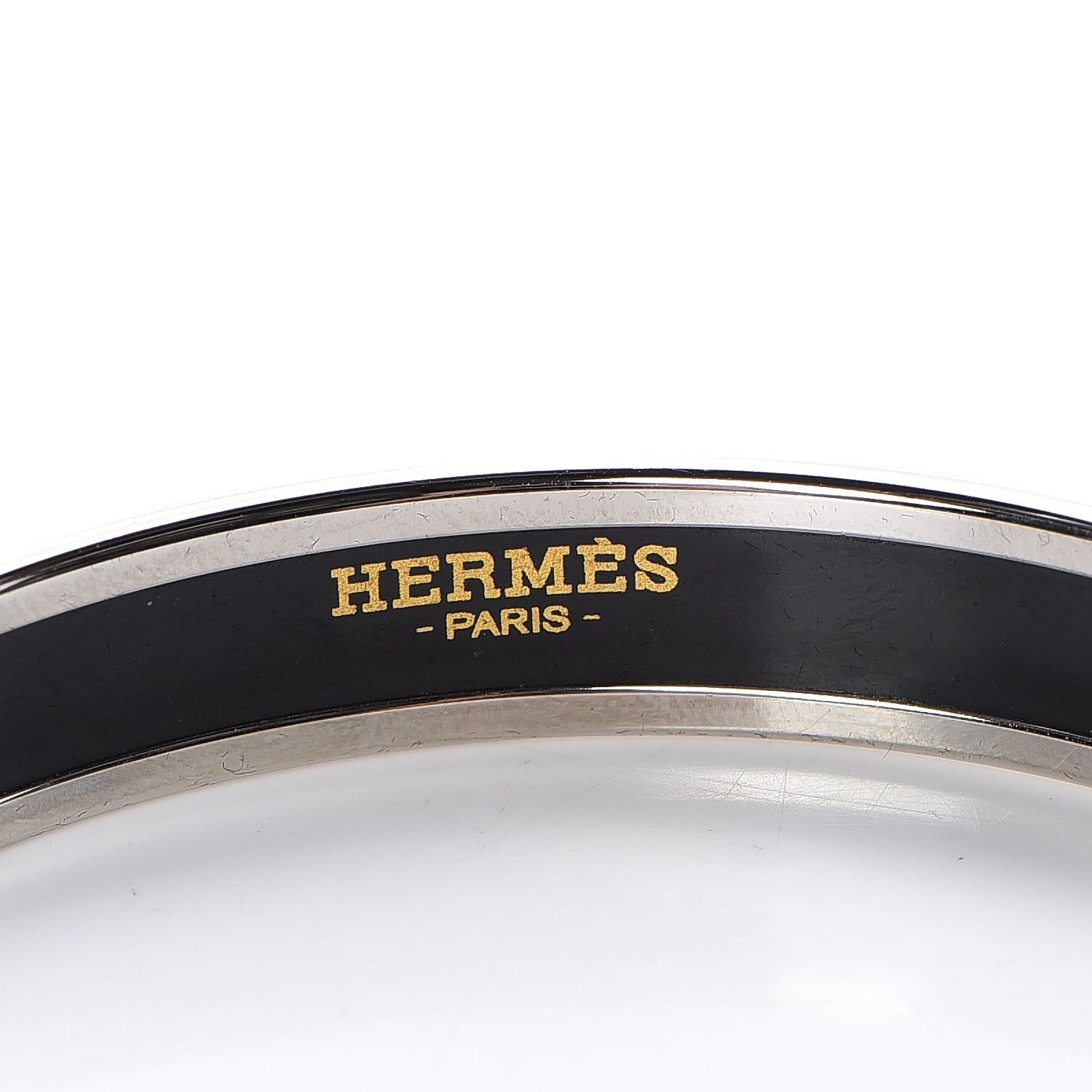 Hermes Enamel Printed Narrow Caleche Bracelet 70 Bleu Royal 5 of 6