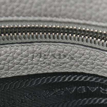 Prada Vitello Phenix Embossed Logo Shoulder Bag Argilla 6 of 9