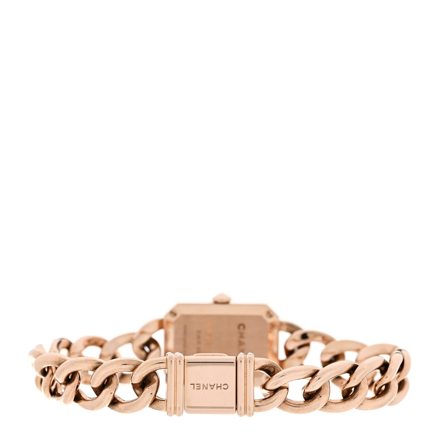 Chanel 18K Beige Gold Diamond Bezel Mother of Pearl 16mm Chain Premiere Quartz Watch 3 of 4