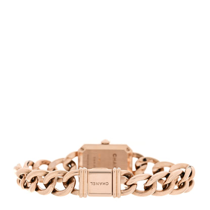Chanel 18K Beige Gold Diamond Bezel Mother of Pearl 16mm Chain Premiere Quartz Watch 3 of 4