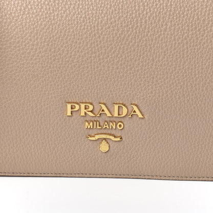 Prada Vitello Daino Crossbody Flap Argilla 10 of 10