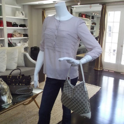 Gucci Monogram Medium New Britt Hobo Off White 2 of 10