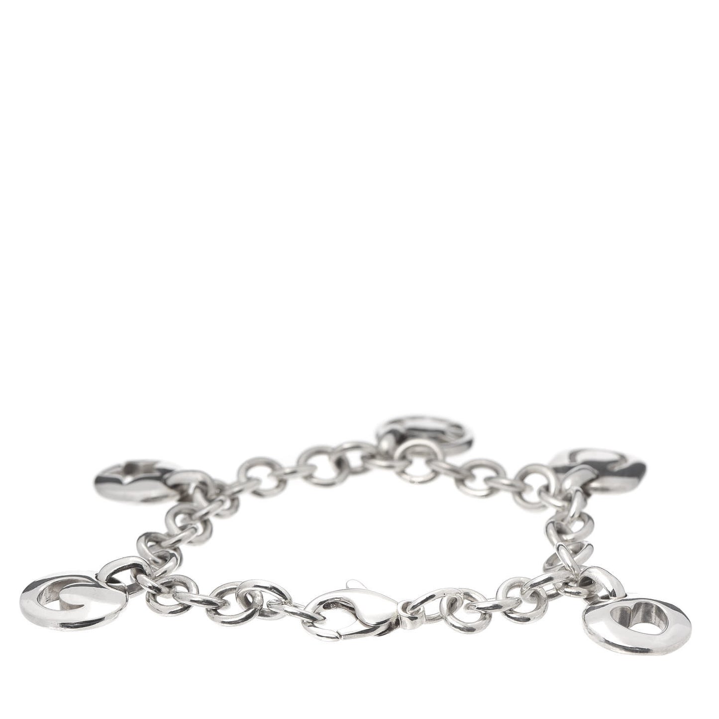 Sterling Silver Stencil Charm Bracelet