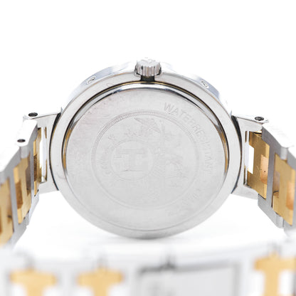 Hermes Stainless Steel 30mm Clipper Quartz Watch Gold 4 of 5