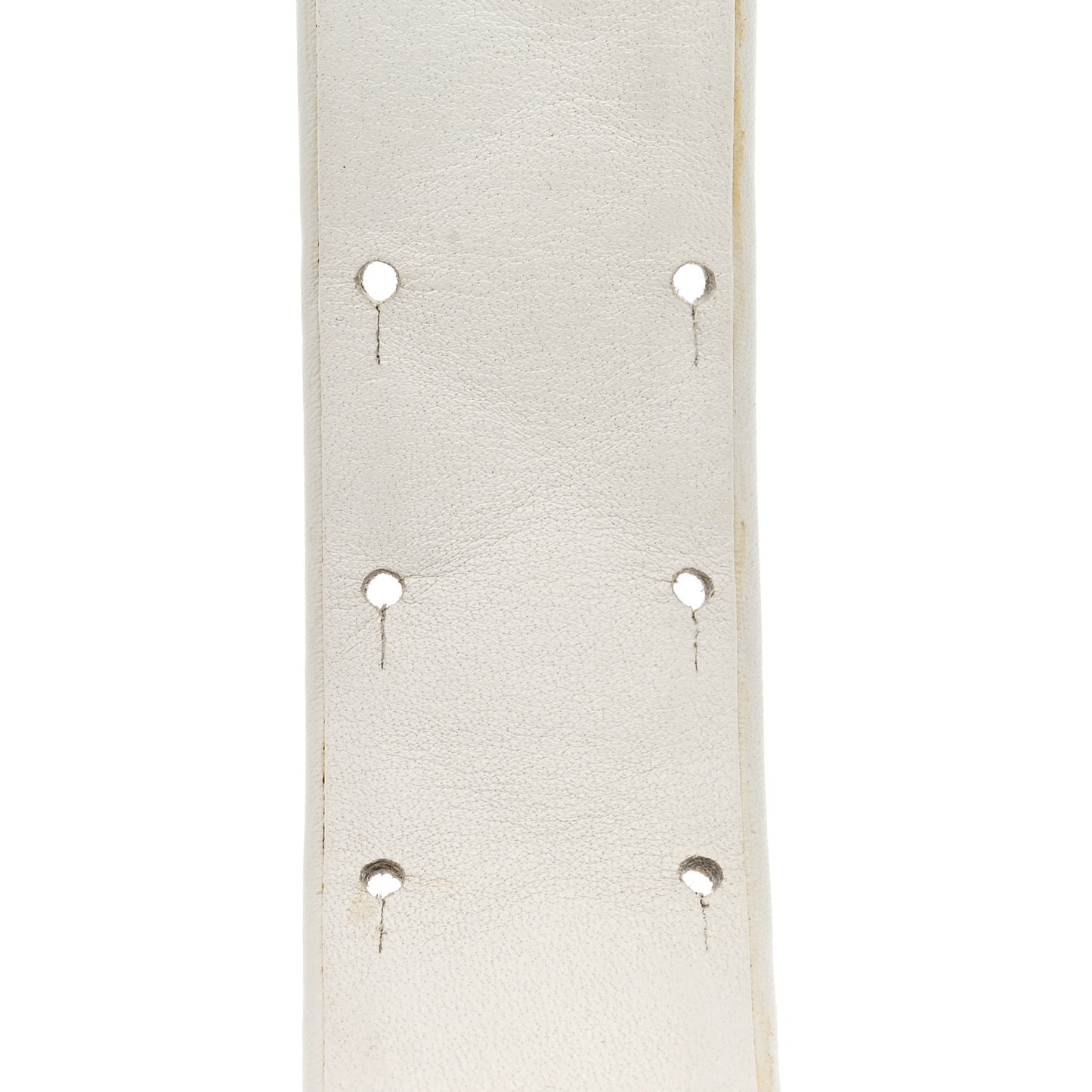 Lambskin Quilted CC Belt 80 32 White