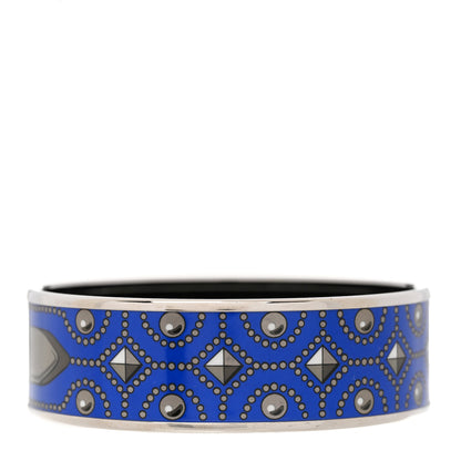 Hermes Enamel Printed Colliers de Chiens Wide Bracelet 70 1 of 5