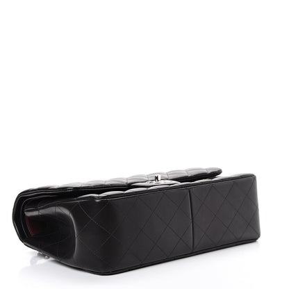 Chanel Lambskin Quilted Jumbo Double Flap Black 3 of 19