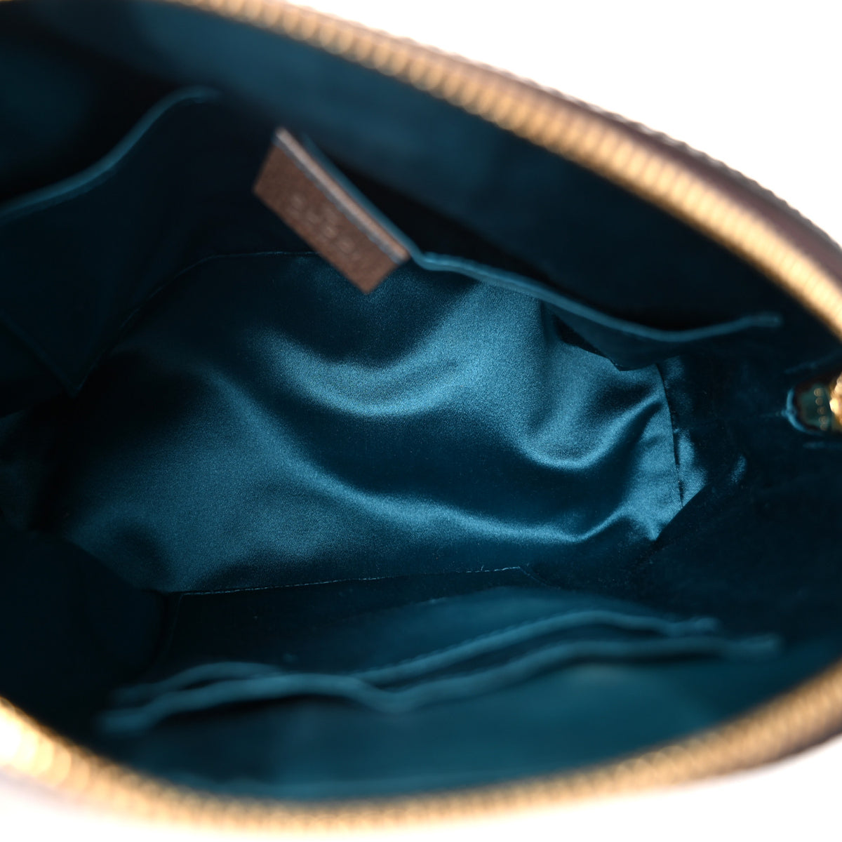 GG Supreme Monogram Textured Dollar Calfskin Web Small Ophidia Dome Shoulder Bag Beige Ebony New Acero