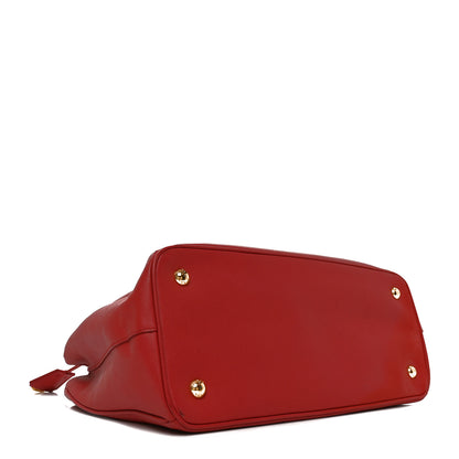 Prada Saffiano Lux Medium Tote Fuoco 4 of 9