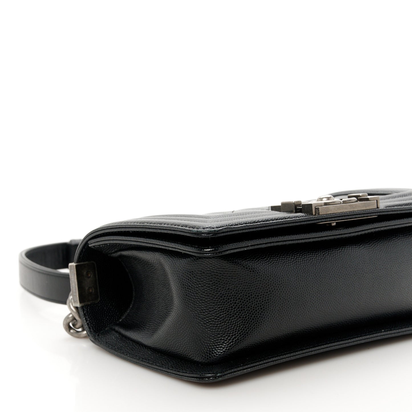 Caviar Quilted Small Boy Flap Black