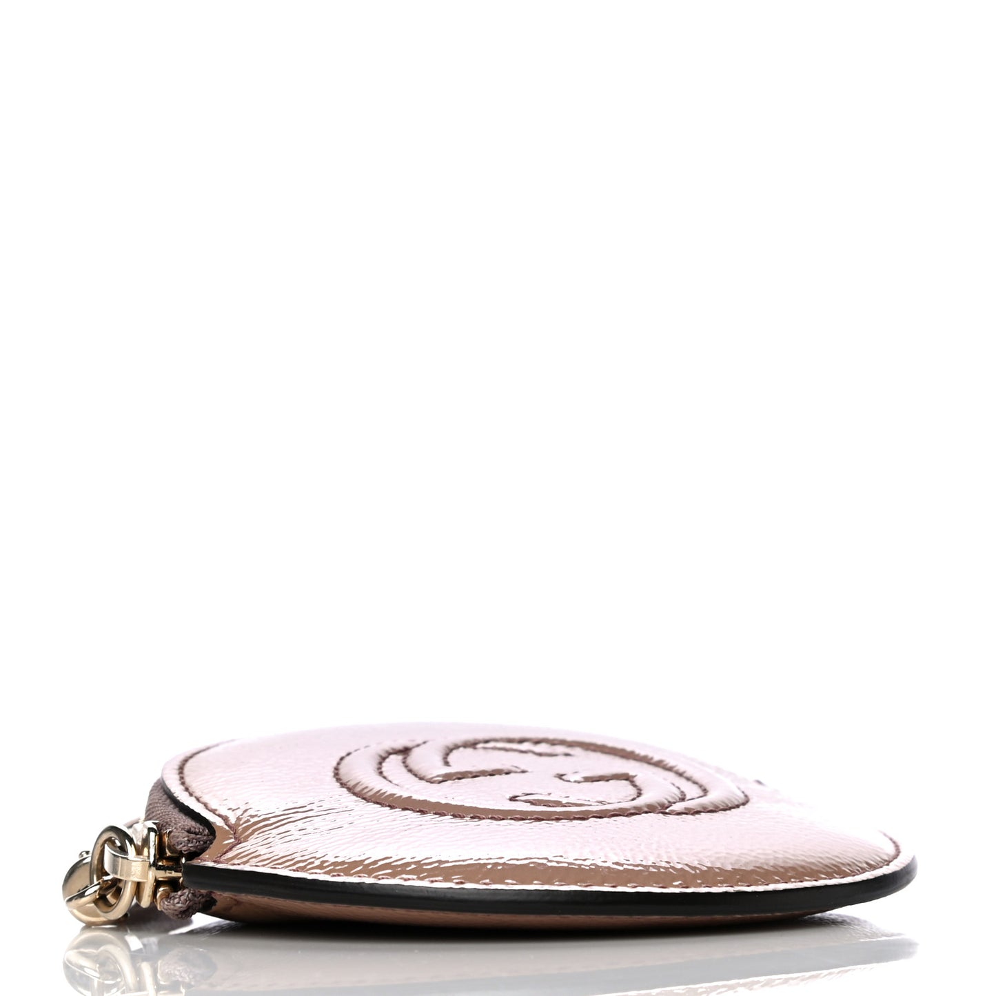 Patent Soho Round Coin Purse Dark Cipria