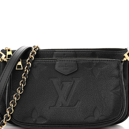 Louis Vuitton Empreinte Monogram Giant Multi Pochette Accessories Black 8 of 10