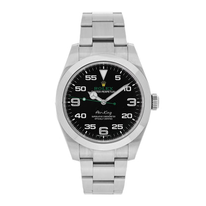 Rolex Stainless Steel 40mm Air-King Oyster Perpetual Watch Black 116900 1 of 4