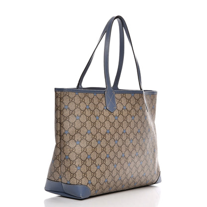 Gucci GG Supreme Stars Tote Blue 4 of 15