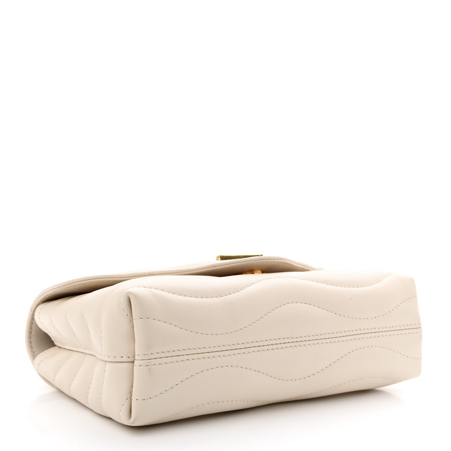 Louis Vuitton Calfskin LV New Wave Chain Bag Ivory 4 of 9