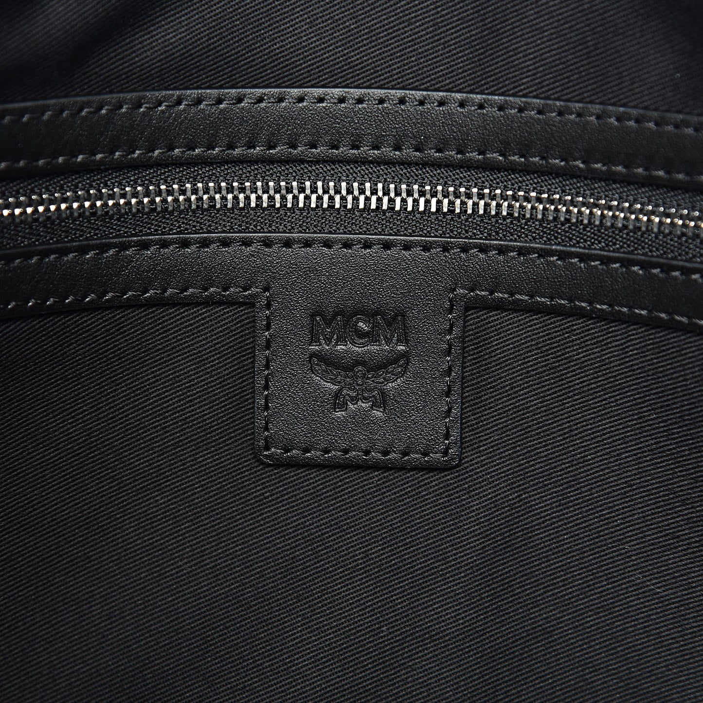 Visetos Spot Stripped Medium Shopping Tote Black Silver