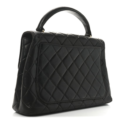 Chanel Lambskin Quilted Medium Kelly Flap Bag Black 3 of 10