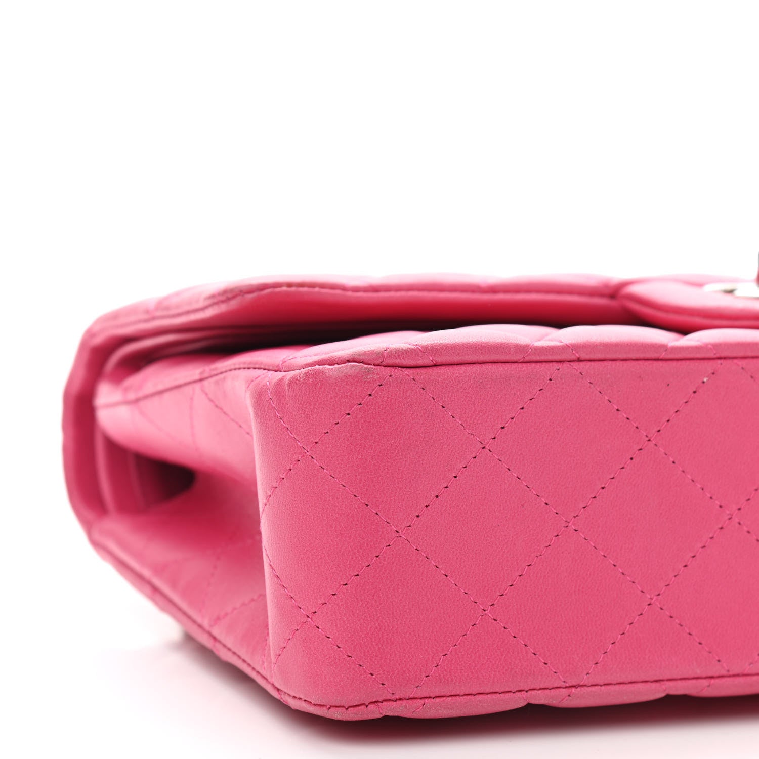 Chanel Lambskin Quilted Medium Double Flap Pink 8 of 11