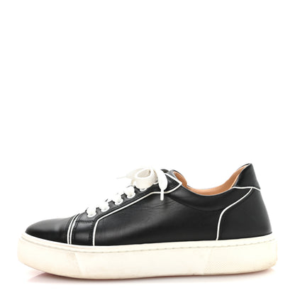 Christian Louboutin Calfskin Vierissima Flat Sneakers 39.5 Black 1 of 8