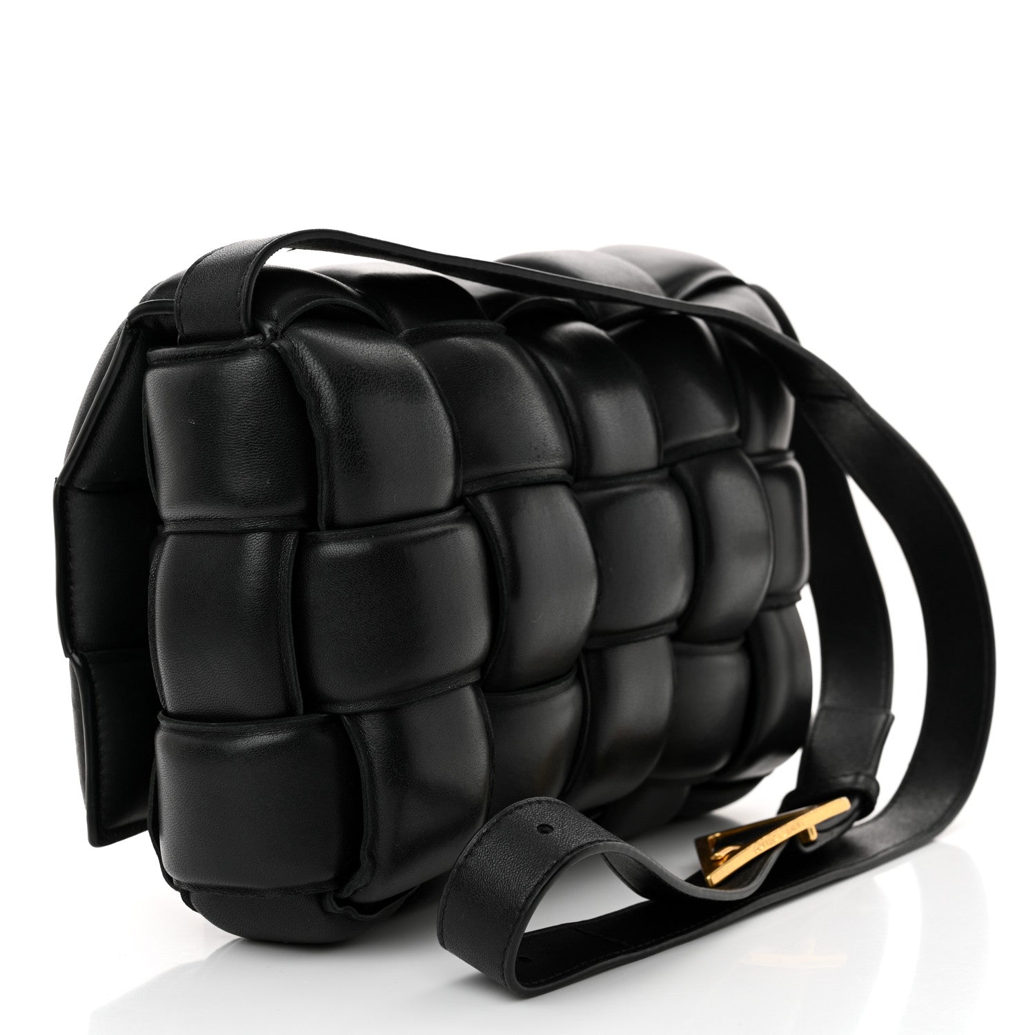 Bottega Veneta Nappa Maxi Intreccio Padded Cassette Crossbody Bag Black 3 of 16