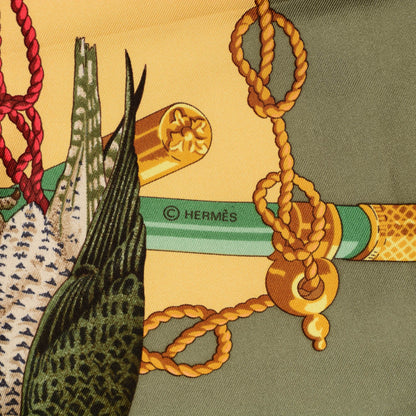 Hermes Silk Les Oiseaux Du Roy Scarf 90 6 of 6