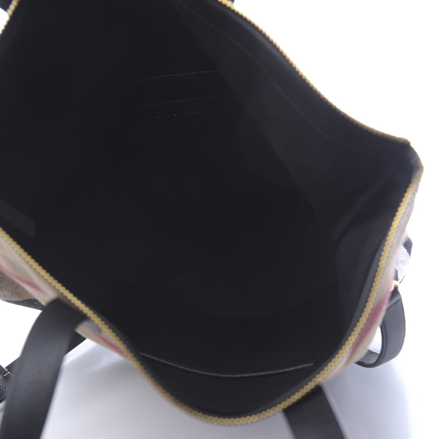 Grainy Calfskin Mega Check Armley Folding Messenger Black