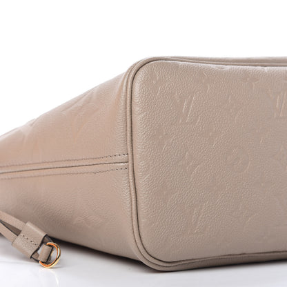 Louis Vuitton Empreinte Monogram Giant Neverfull MM Tourterelle 6 of 9