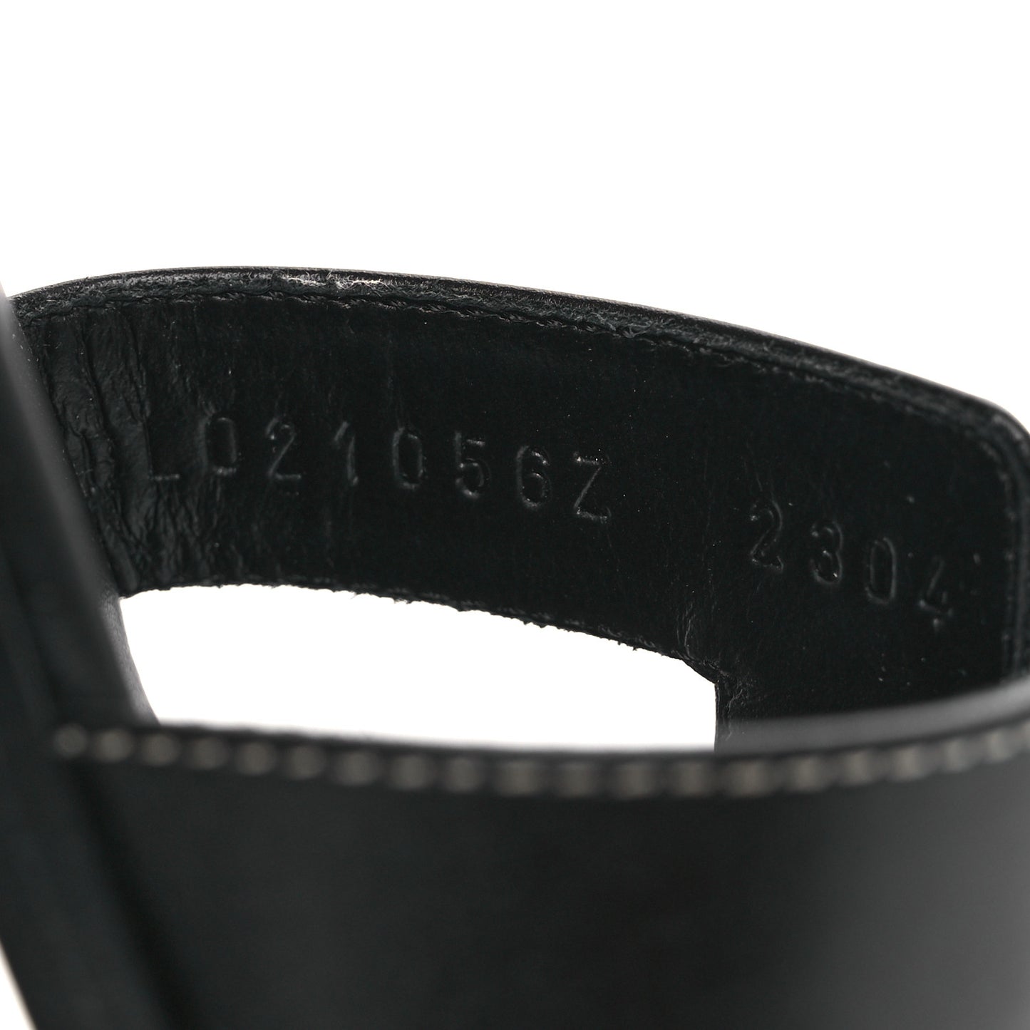 Box Calfskin Oran Sandals 36 Black