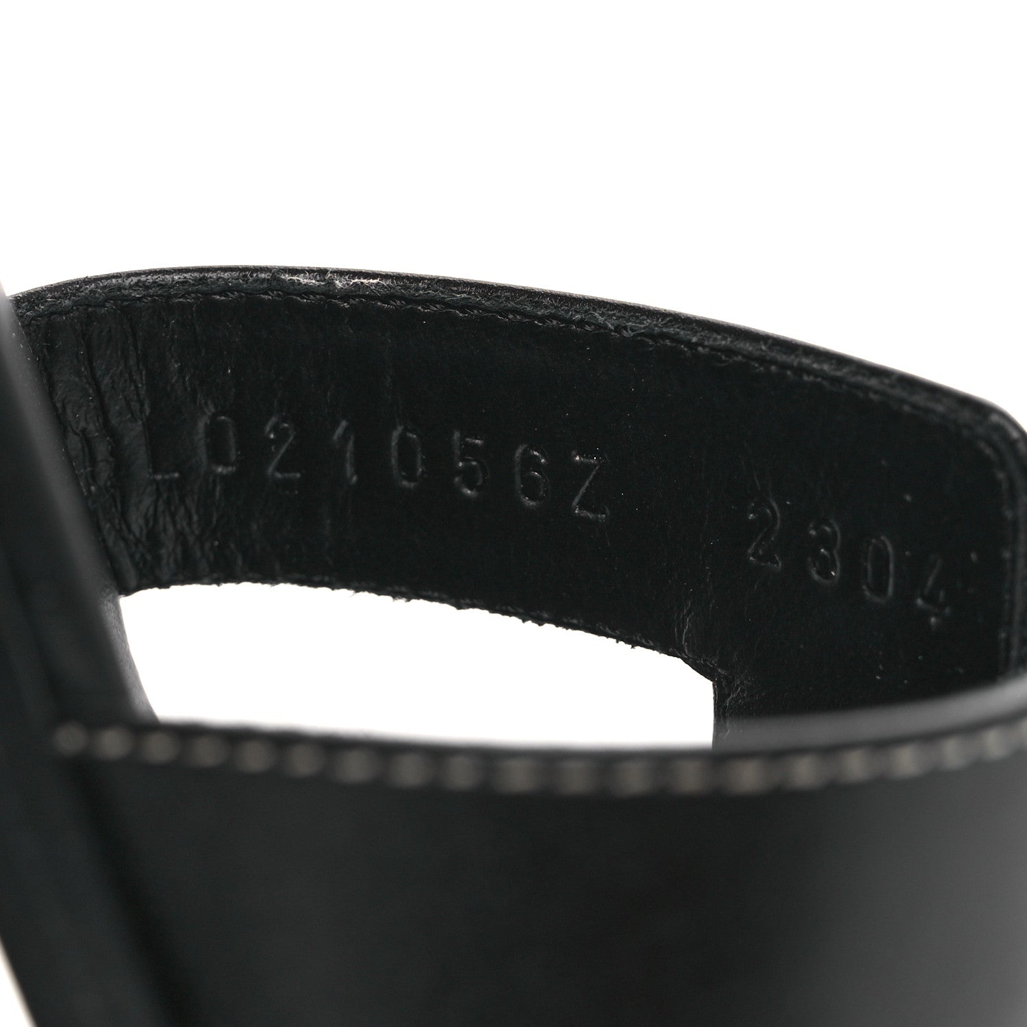 Hermes Box Calfskin Oran Sandals 36 Black 10 of 11