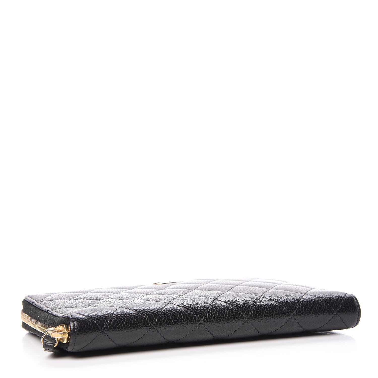 Chanel Caviar Quilted Large Zip Around Organizer Wallet Black 4 of 17