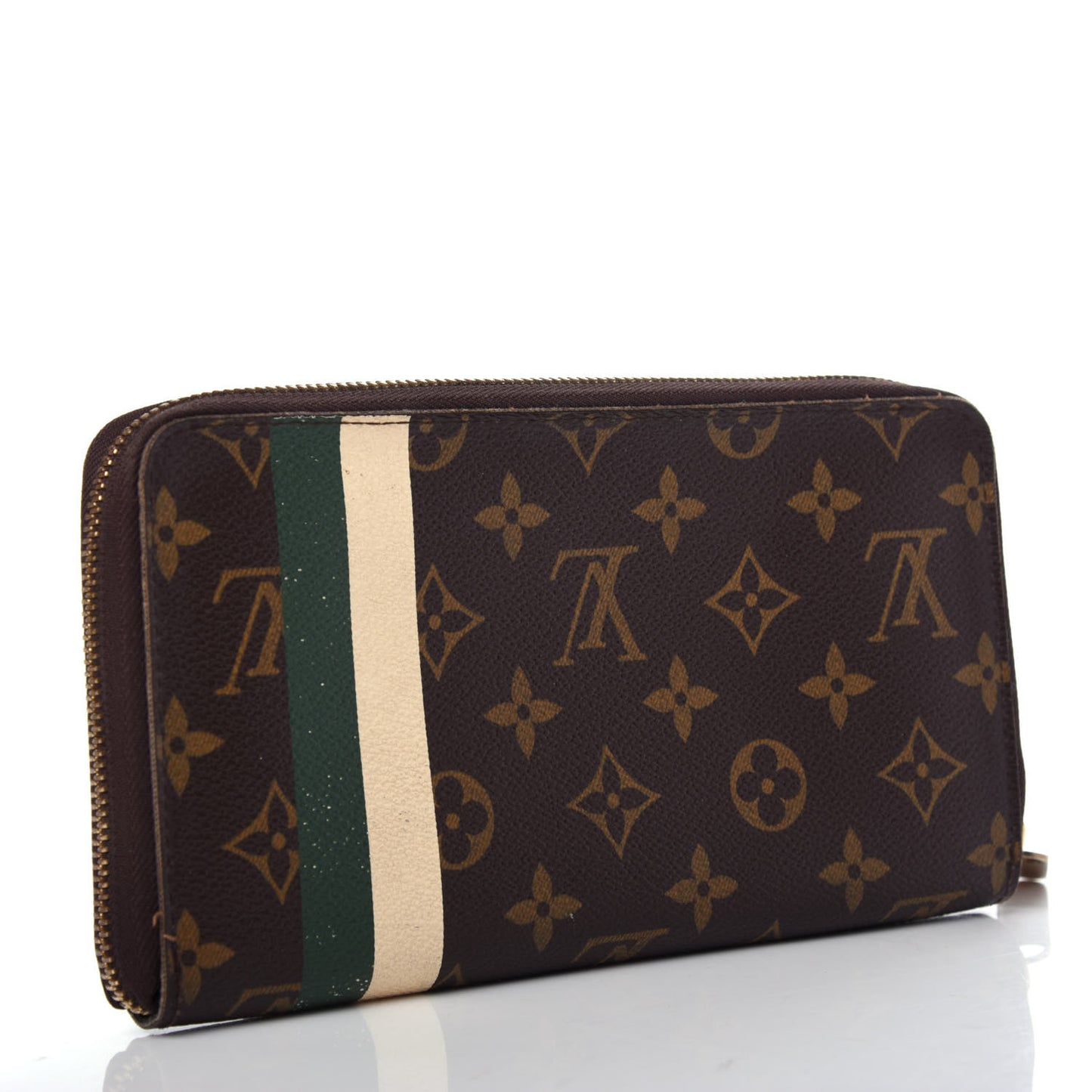 Monogram Groom Zippy Organizer Wallet Green