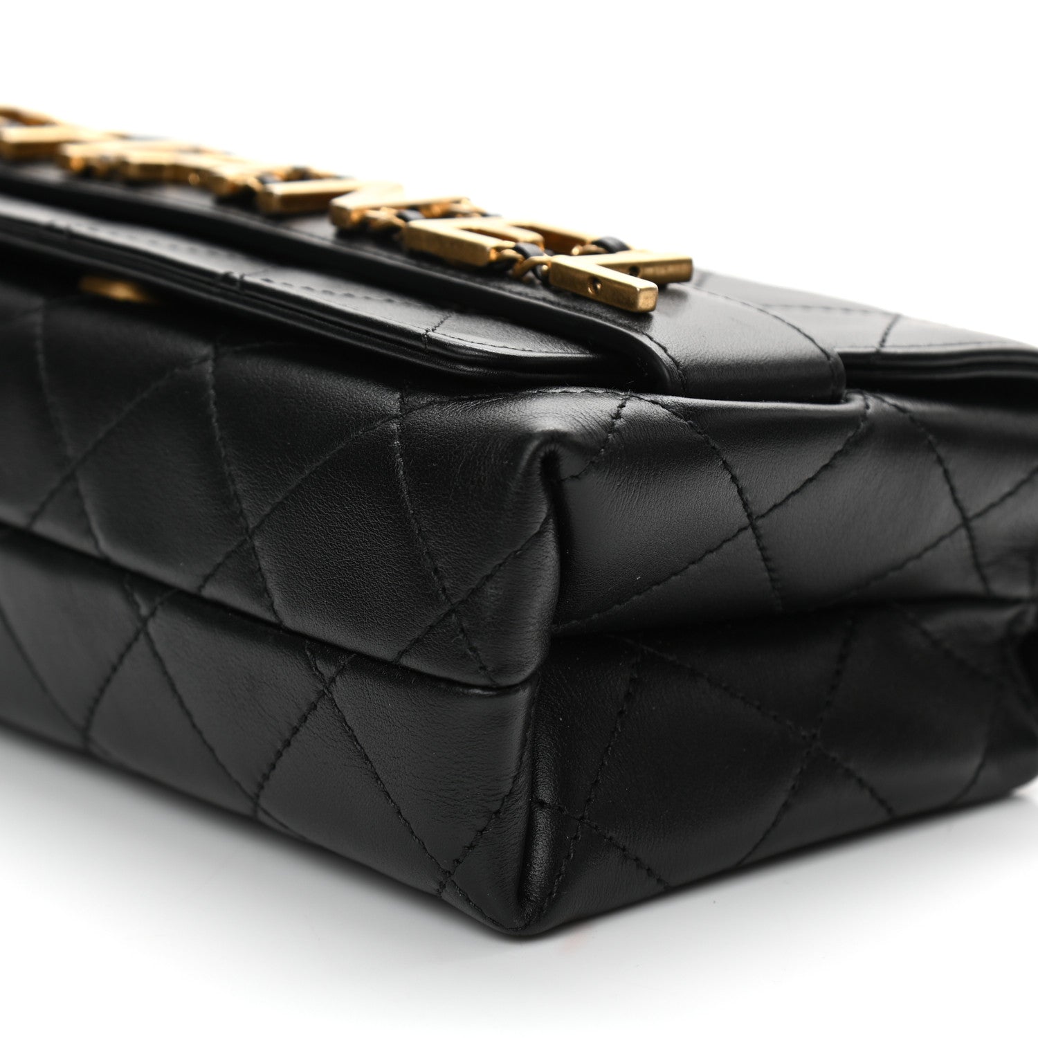Chanel Calfskin Quilted Small Enchained Flap Black 10 of 13