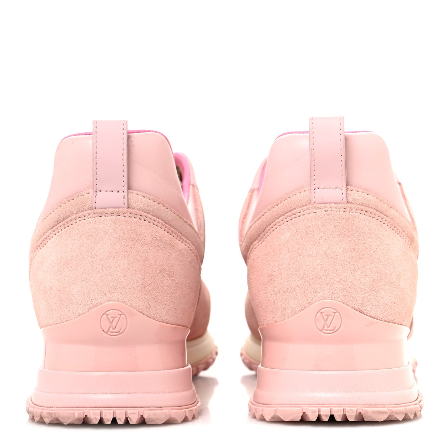 Suede Calfskin Run Away Sneakers 38.5 Pink