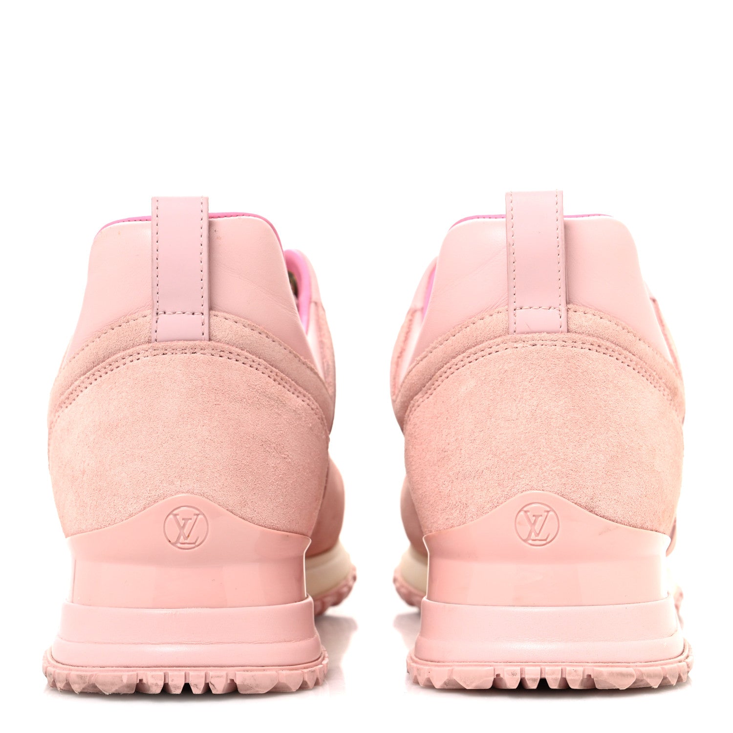 Louis Vuitton Suede Calfskin Run Away Sneakers 38.5 Pink 6 of 12