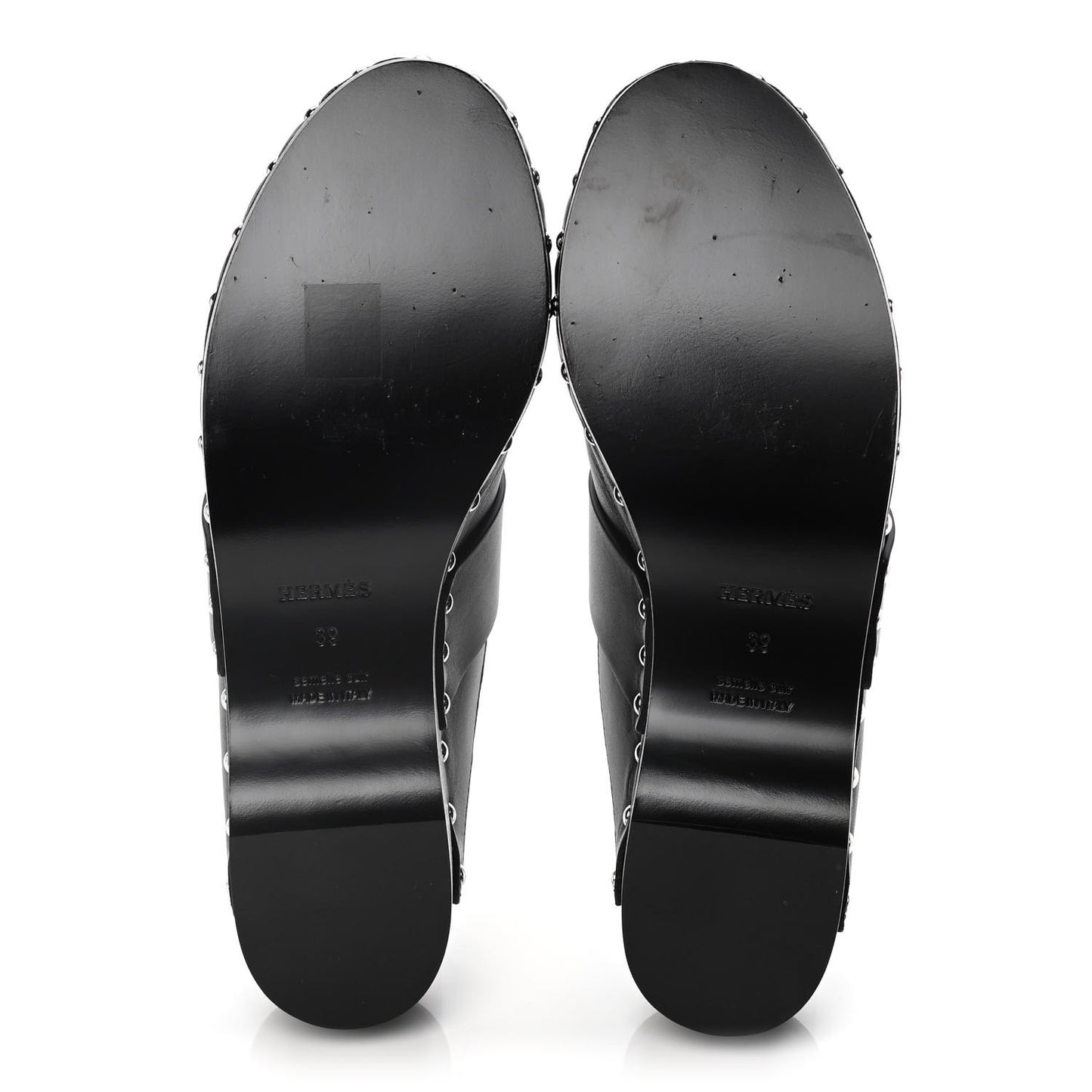 Calfskin Calya Mules 39 Black