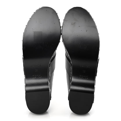 Hermes Calfskin Calya Mules 39 Black 6 of 15