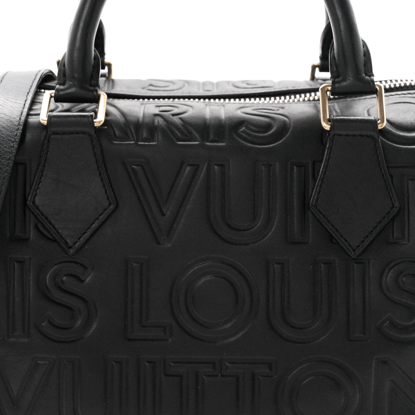 Calfskin Embossed Mini Cube Speedy Black