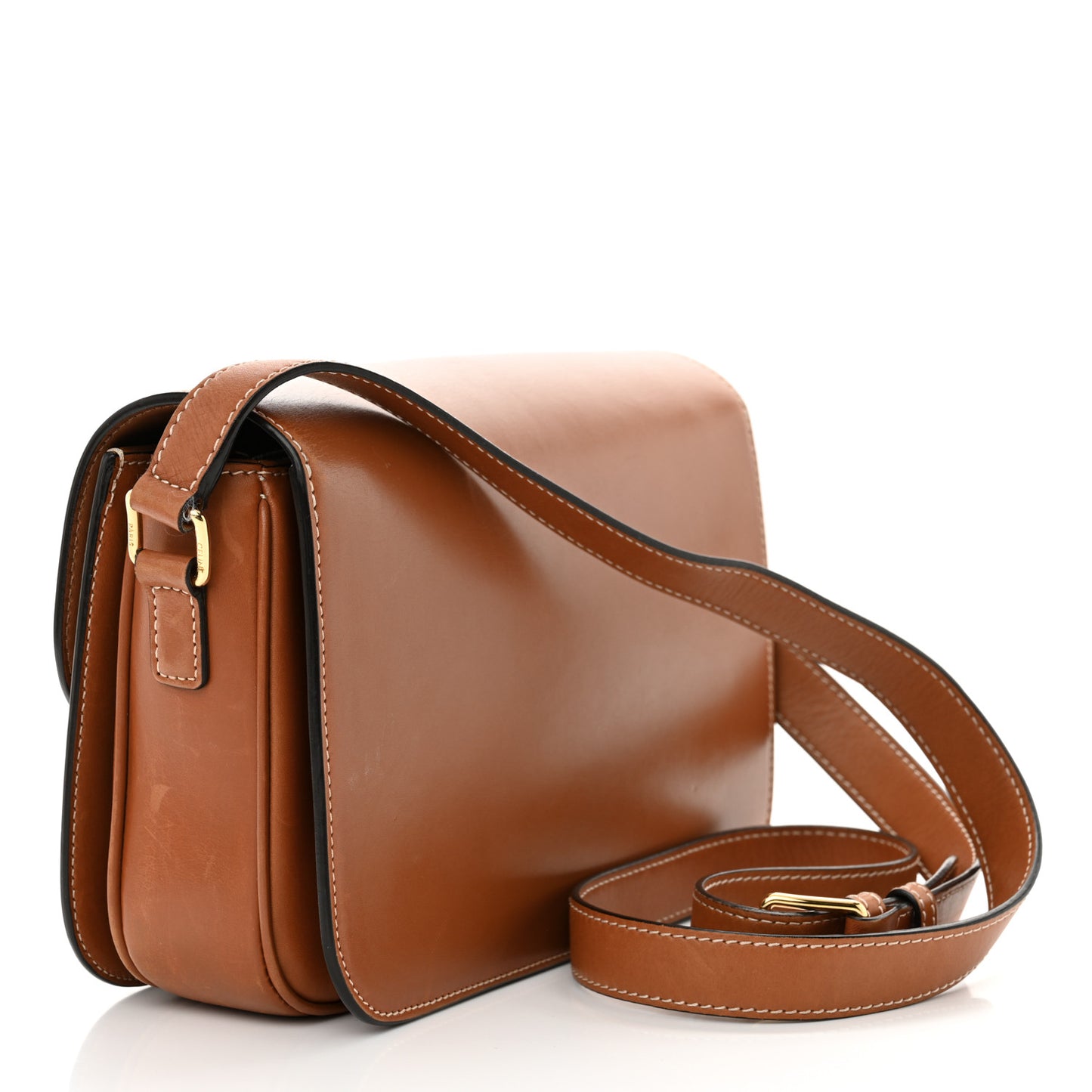Natural Calfskin Medium Triomphe Tan