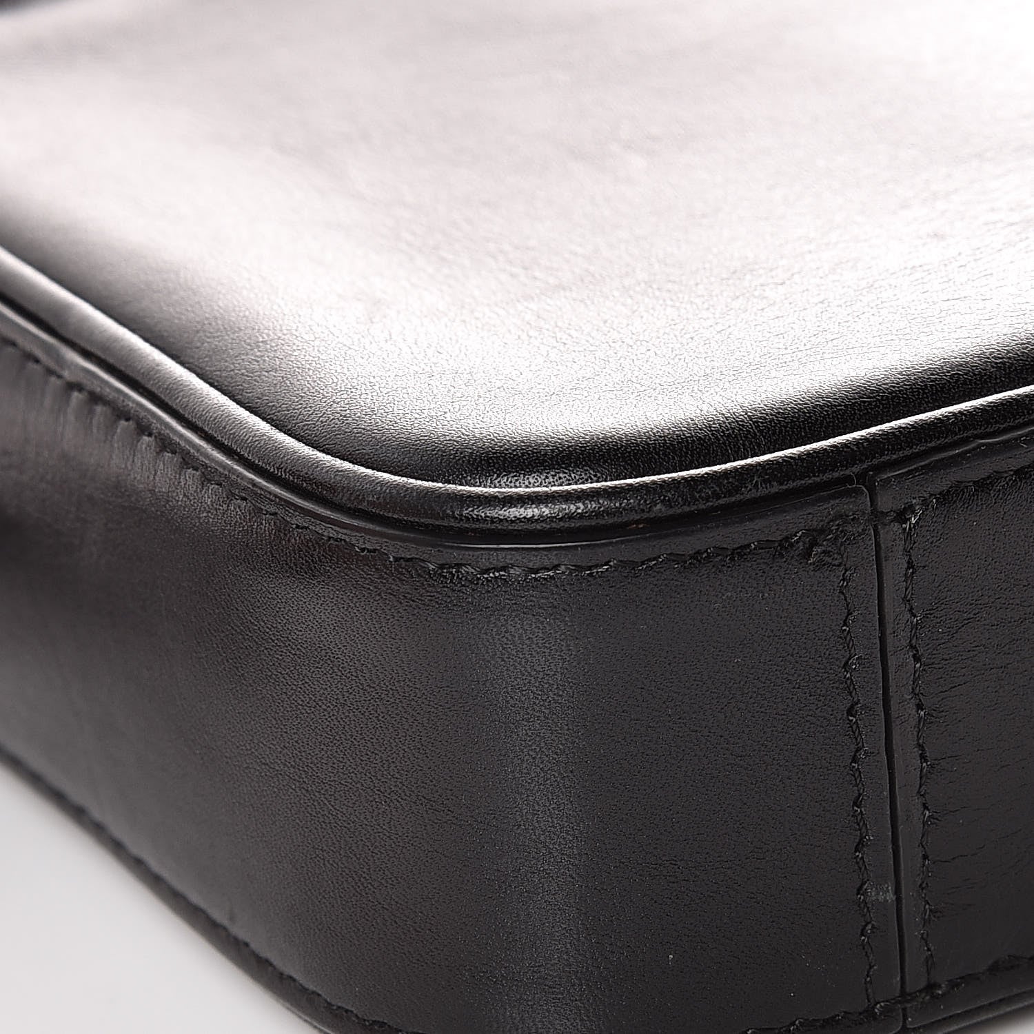 Celine Nappa Calfskin Dragonne Pouch Clutch Black 12 of 14