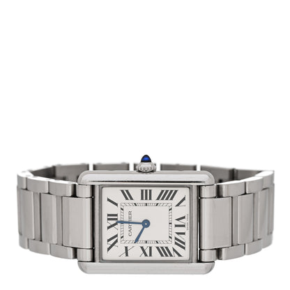 Cartier Stainless Steel 25mm Must de Cartier Tank Quartz Watch 2 of 7