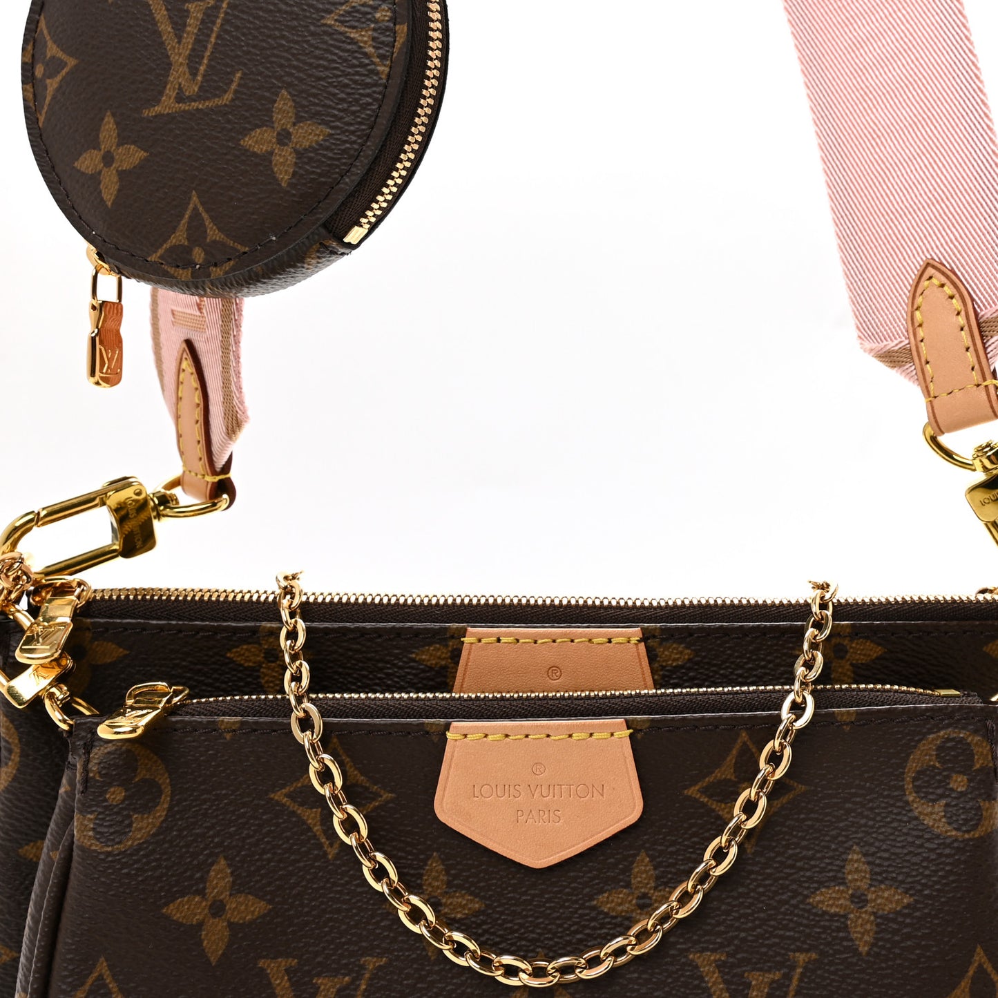 Monogram Multi Pochette Accessories Rose Clair